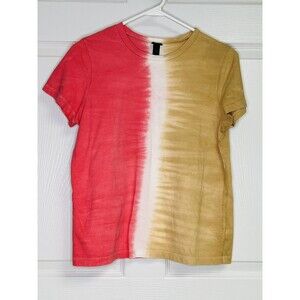 Wild Fable Pink Tye Dye Short Sleeve Crew Neck T-Shirt Women's Size Small S